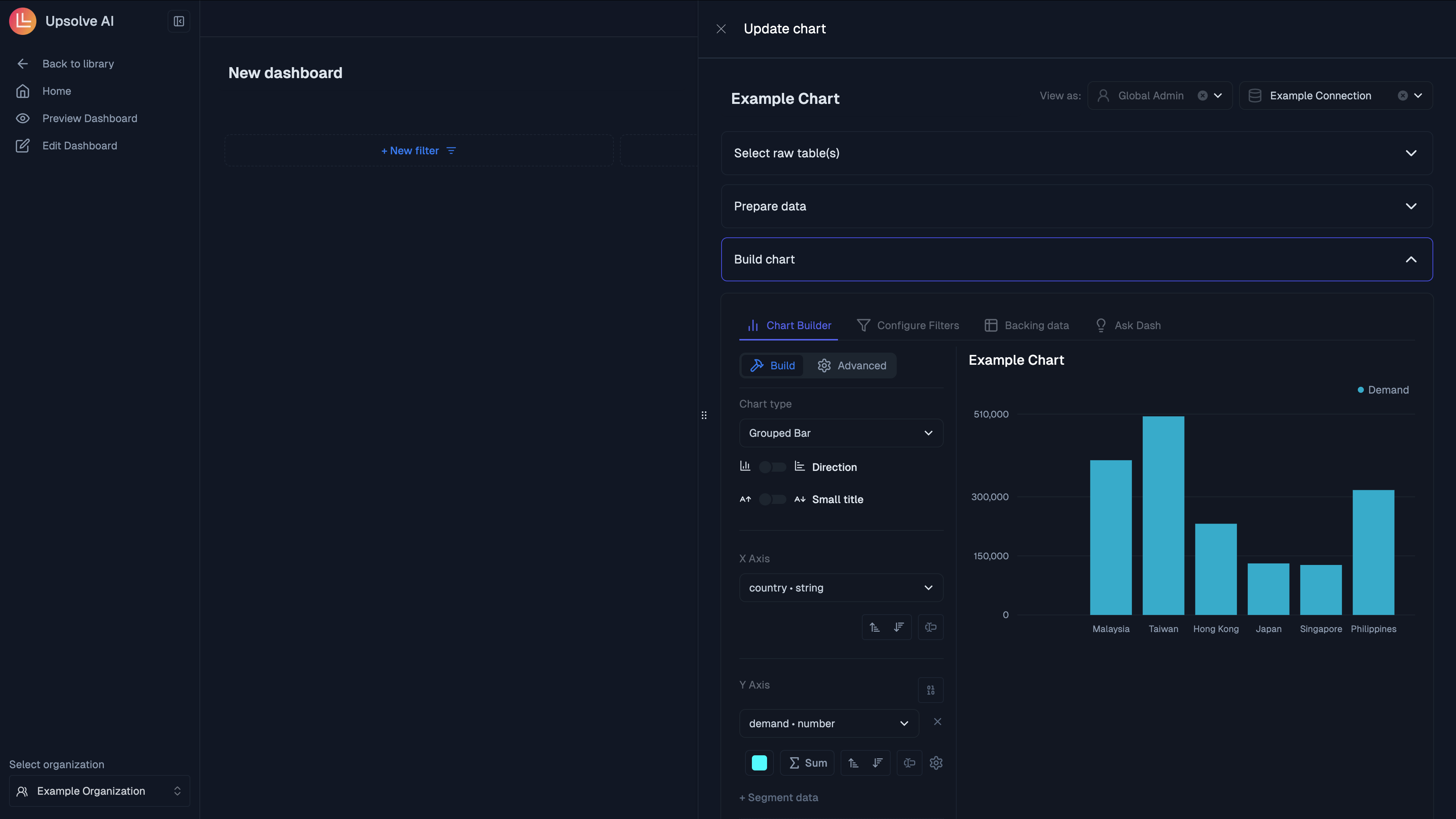 Configuring Chart in Upsolve AI (upsolve.ai)