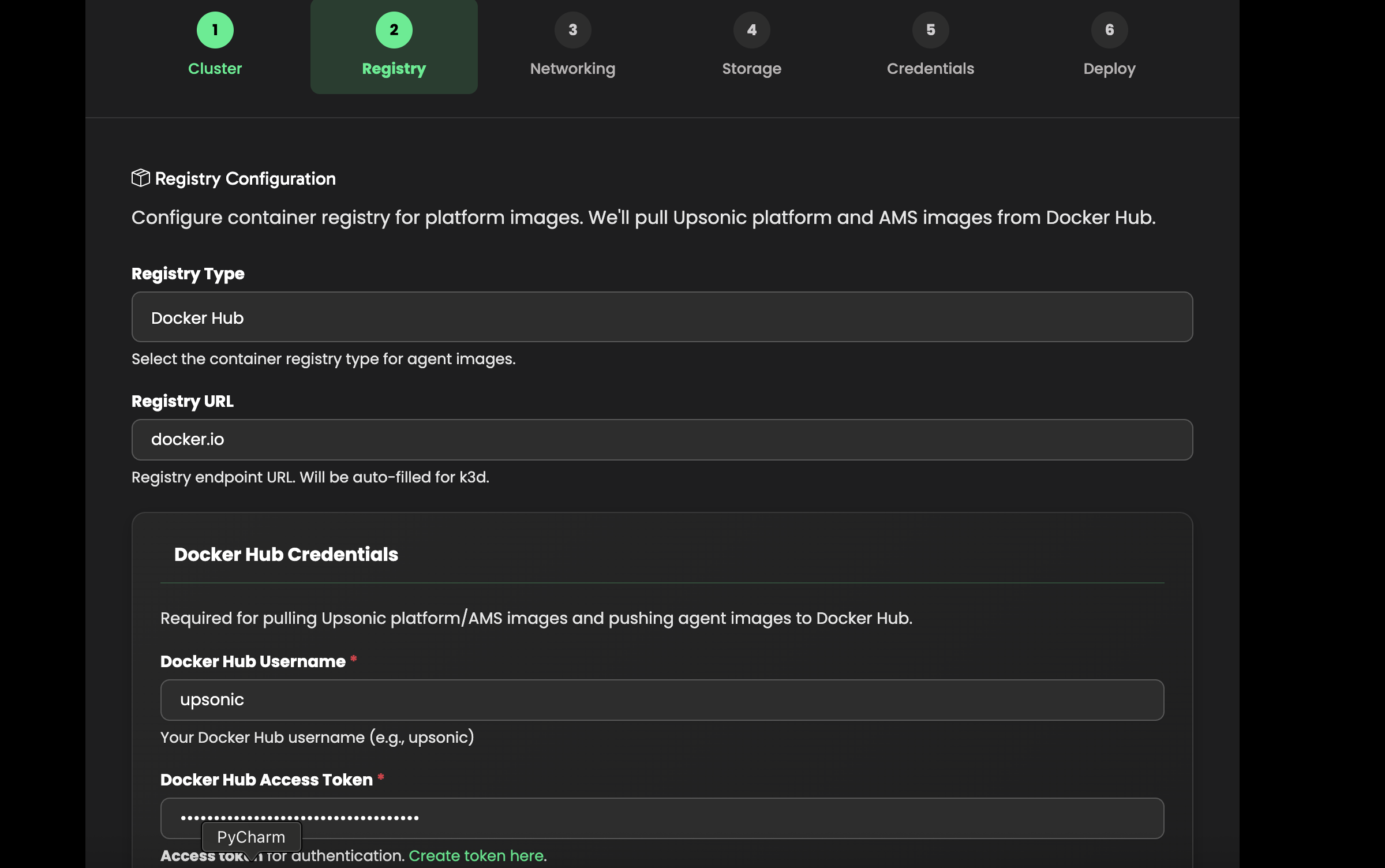 Registry Configuration
