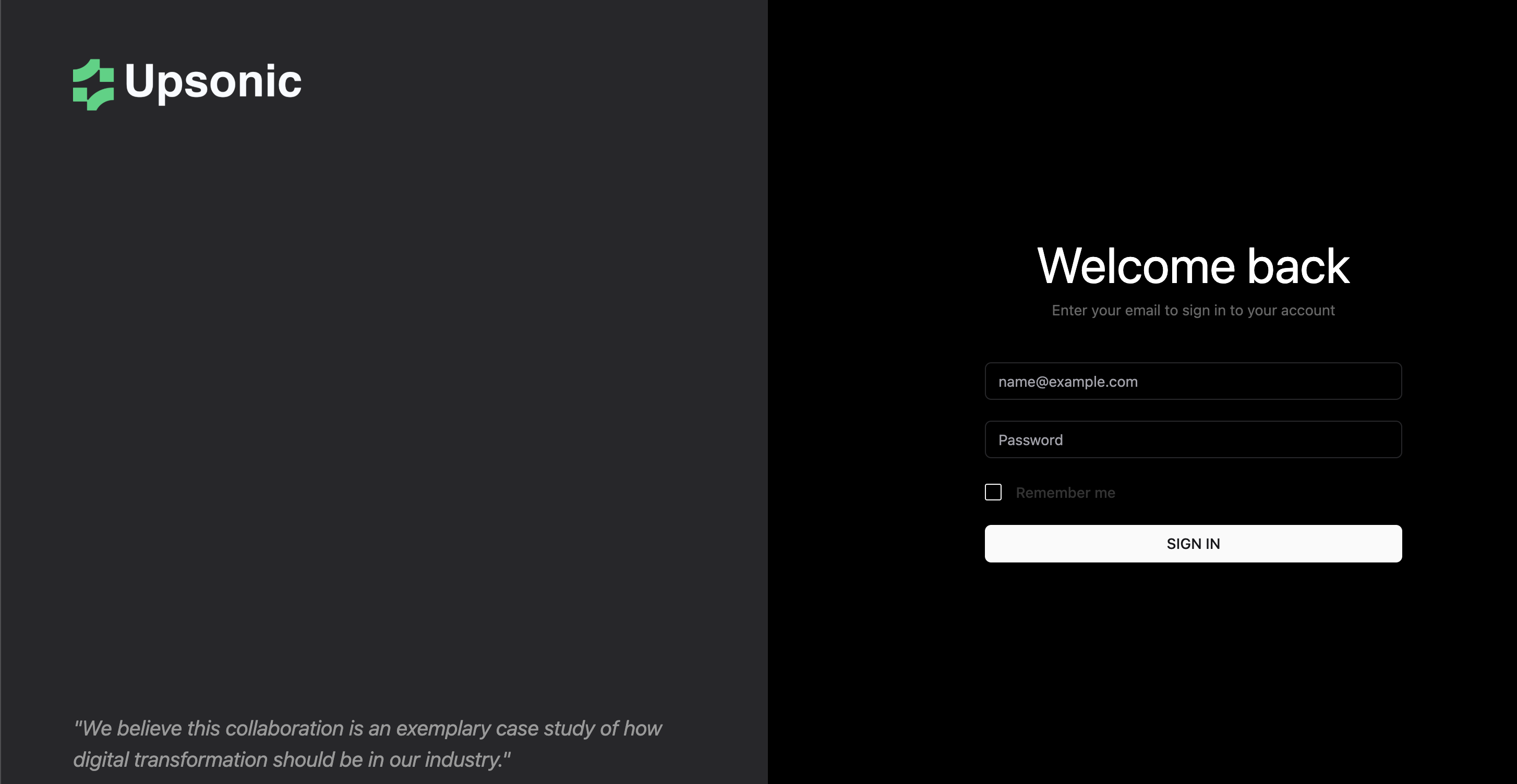 AgentOS Login Screen