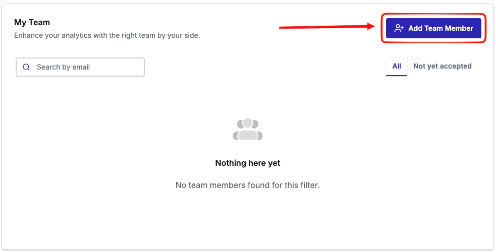Add team member form in Upstack Settings