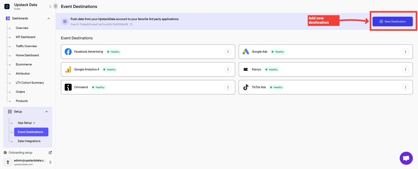 Add New Destination