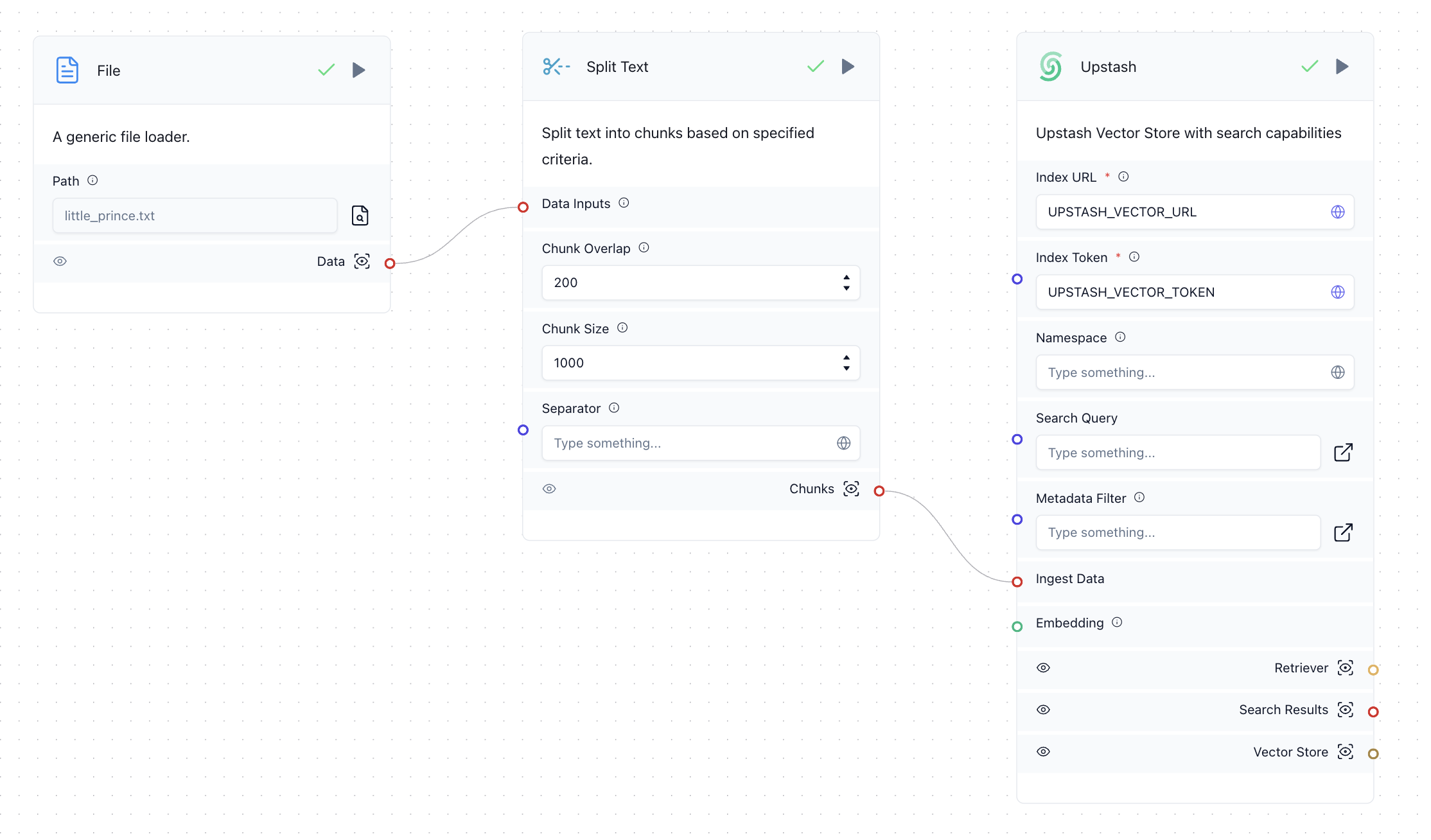 Insert workflow in Langflow