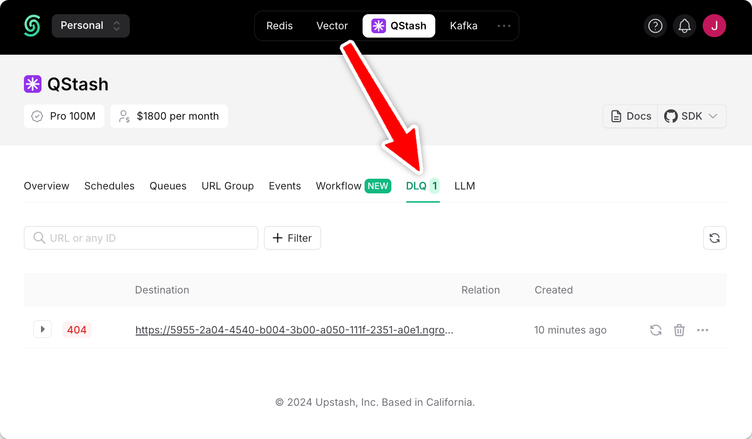 Workflow dead-letter queue