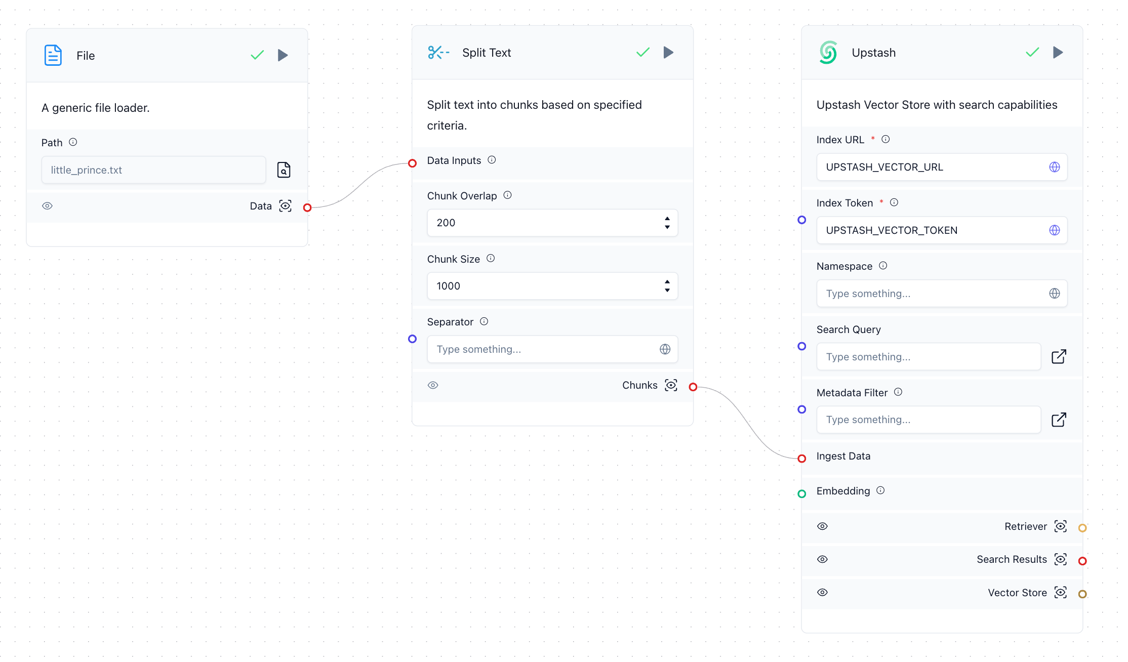 Insert workflow in Langflow