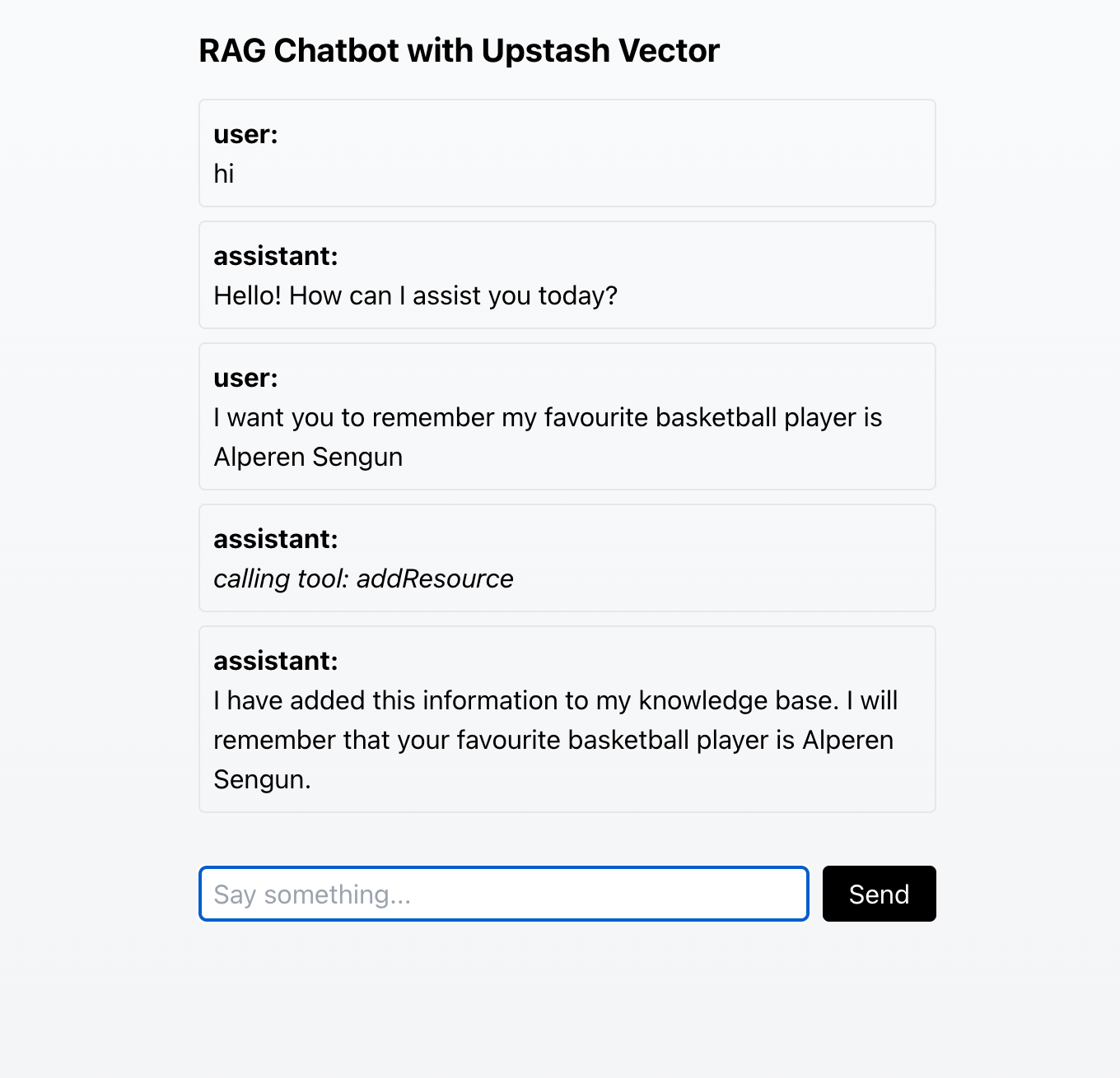 Adding information to the knowledge base