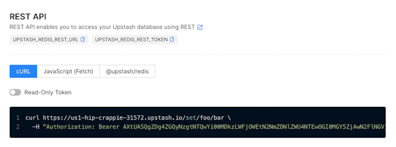 REST API - Upstash Documentation