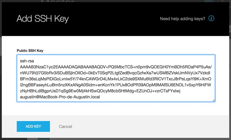 Add SSH Key