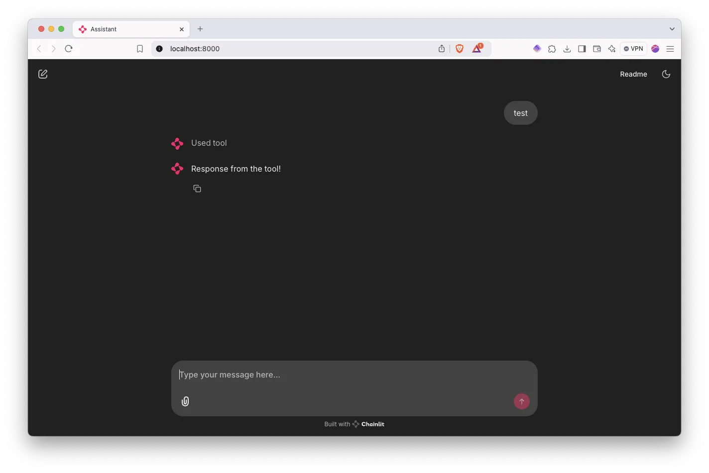 Chainlit demo