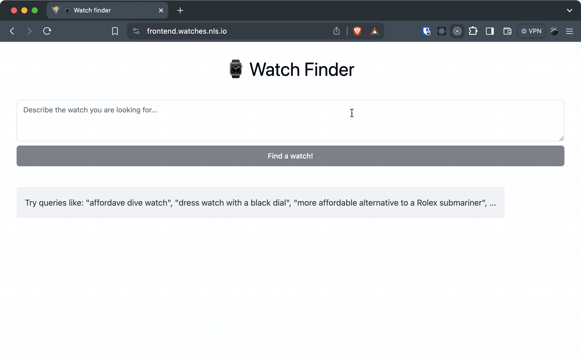 Final Application Demo