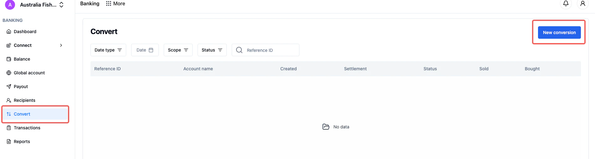 Create new recipient