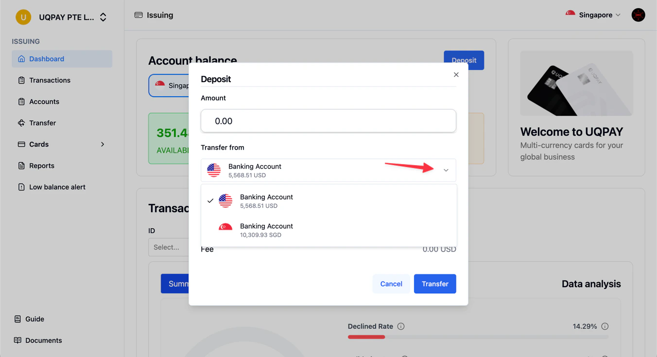 funding your issuing balance 3