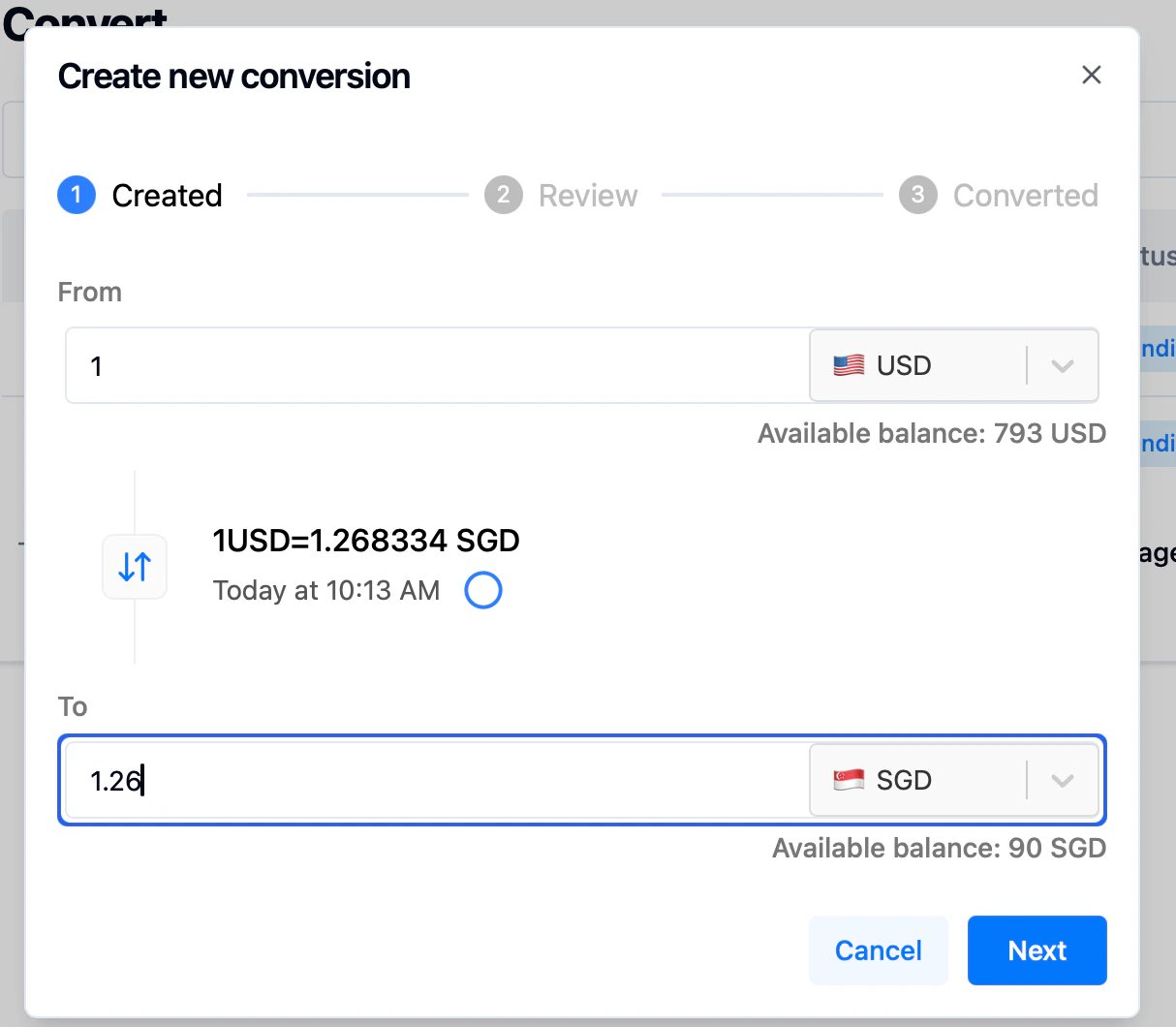create conversion via dashboard 3