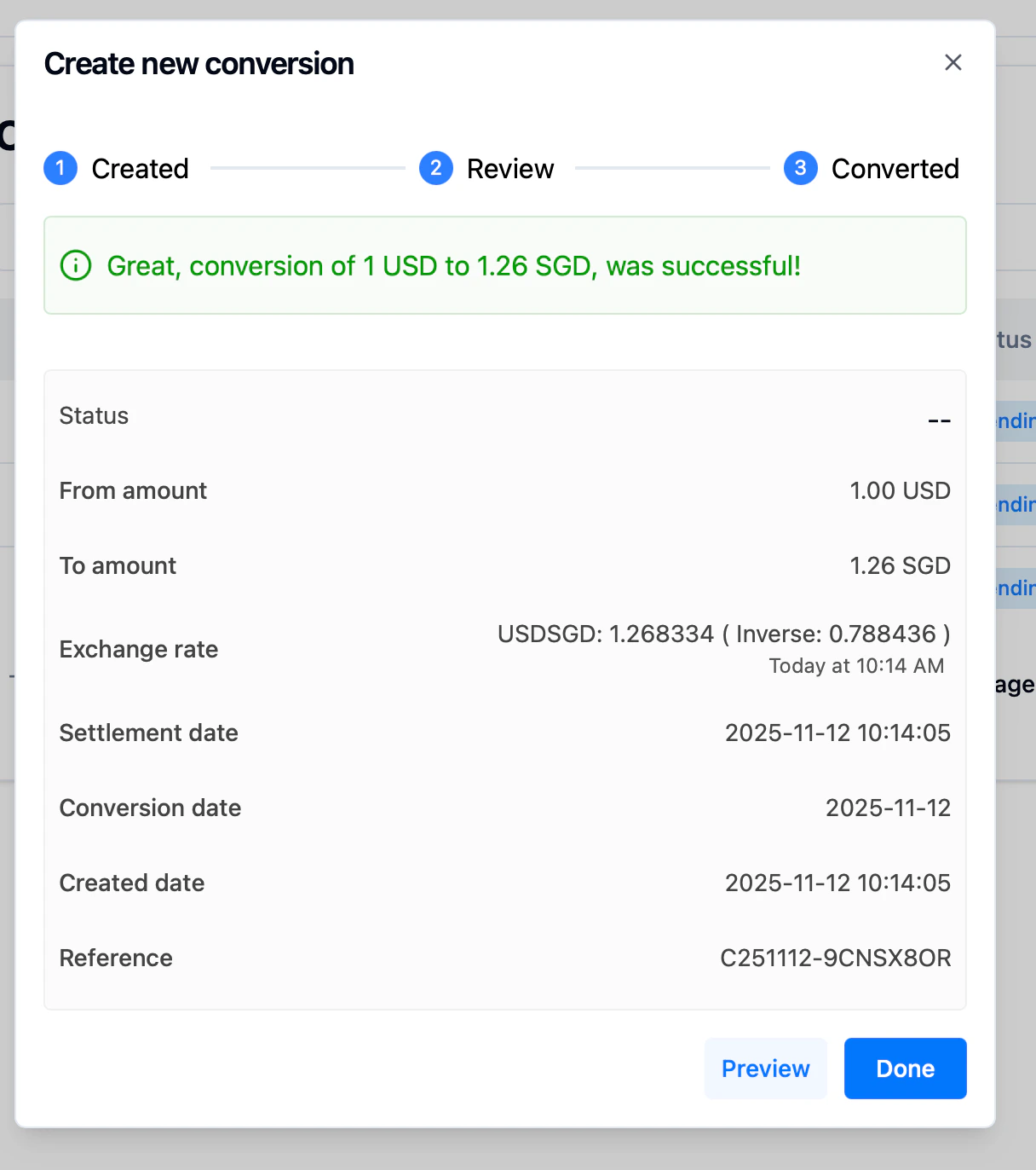 create conversion via dashboard 5