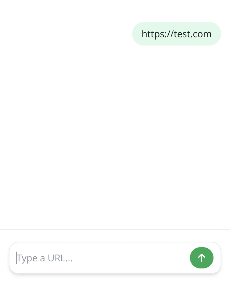 Website input in bot