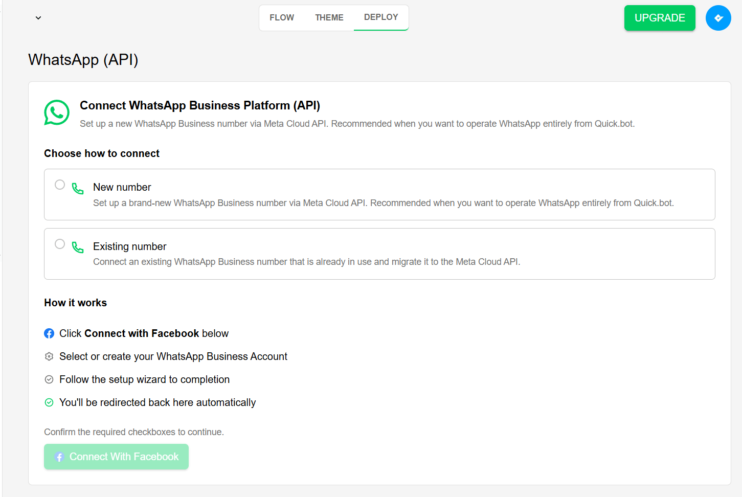 Whatsapp deploy API