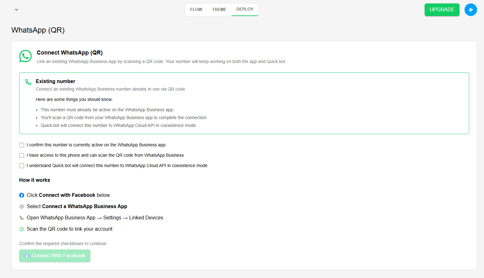 Whatsapp deploy QR