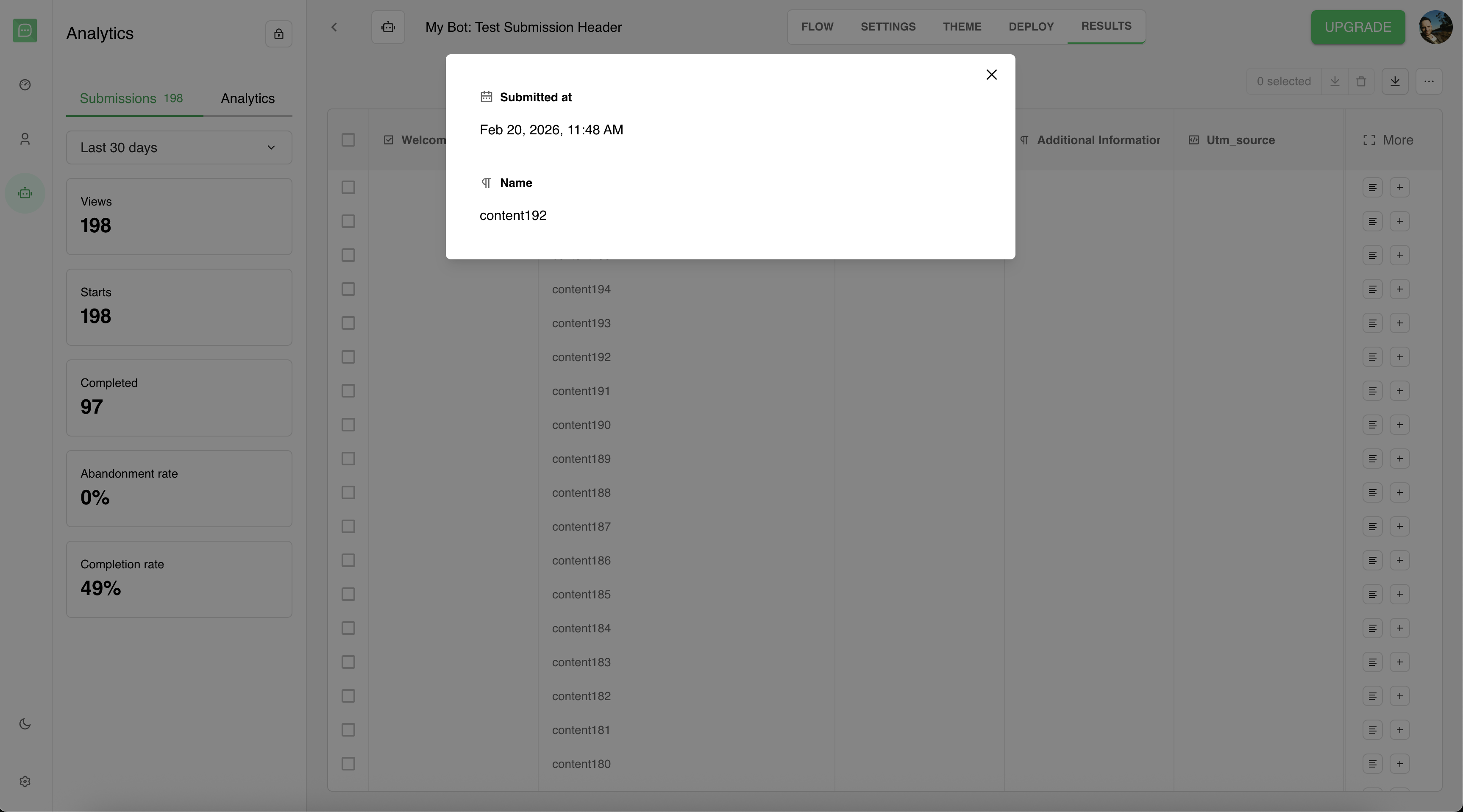 See logs buttons