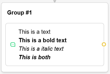 Text styles