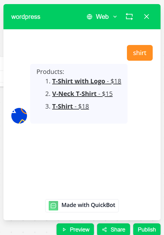 woocommerce preview