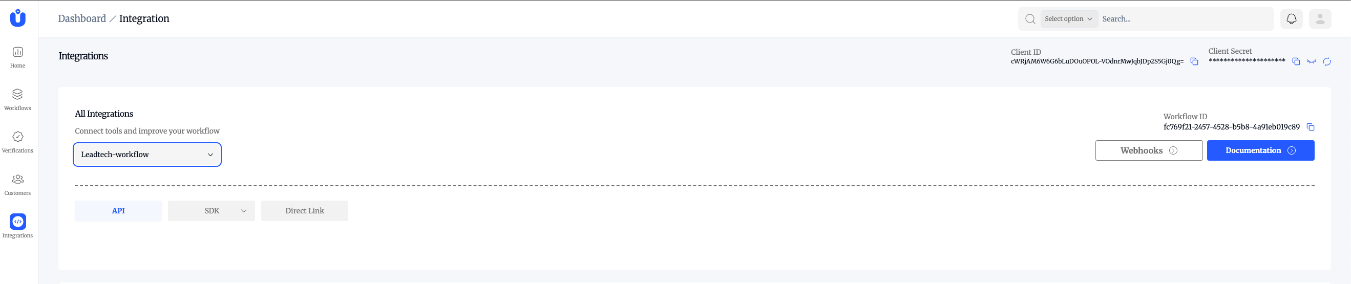 API Key Generation