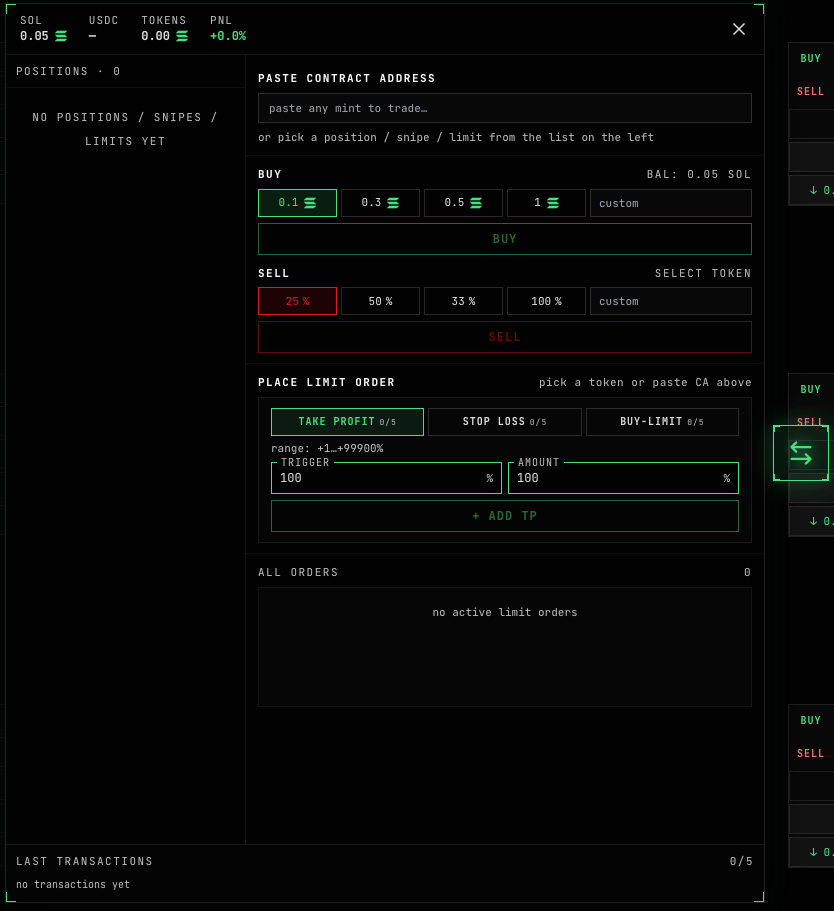 USEFUL trade panel