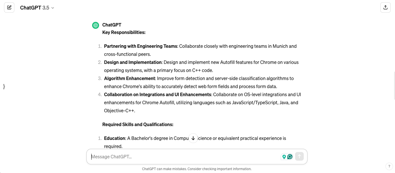 Understand Job Postings
