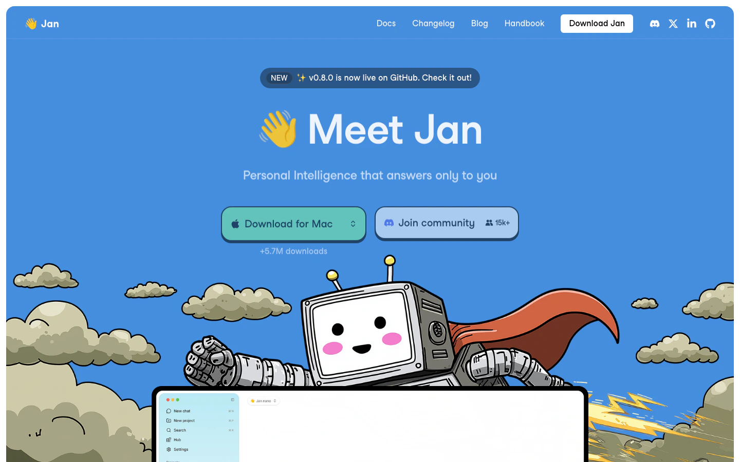 Jan local AI desktop assistant