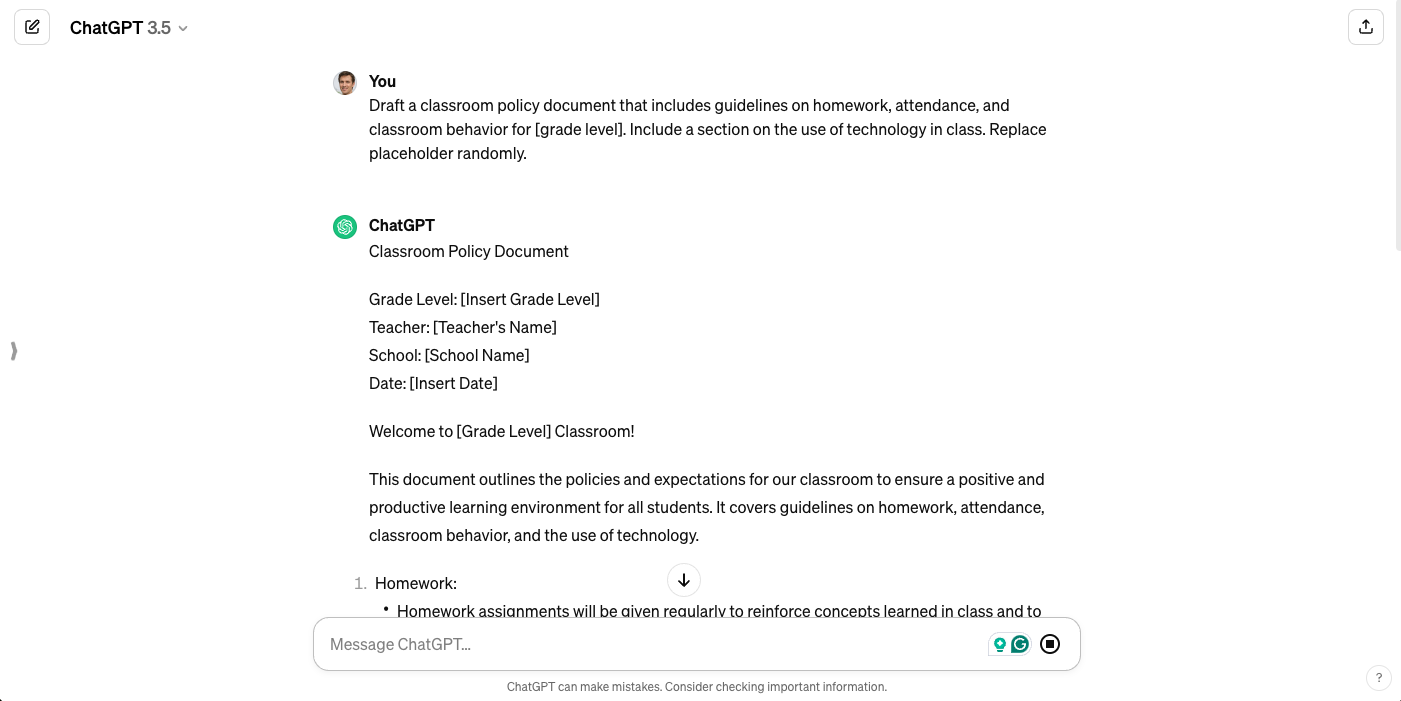 Creating Policies & Announcements