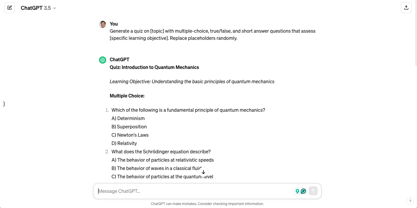 Creating Quizzes & Assignments