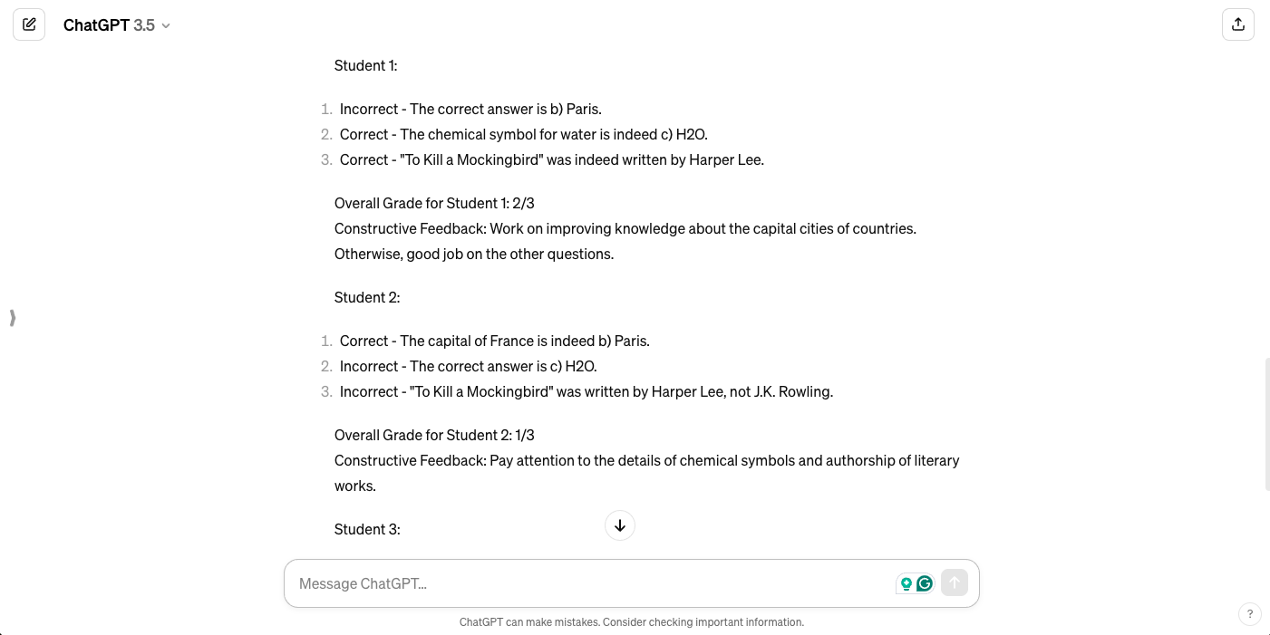 Grading Quizzes & Assignments