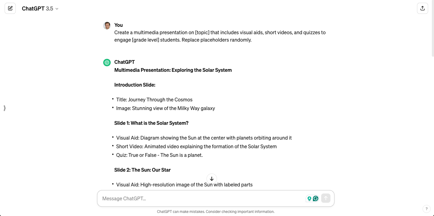 Preparing Lesson Content
