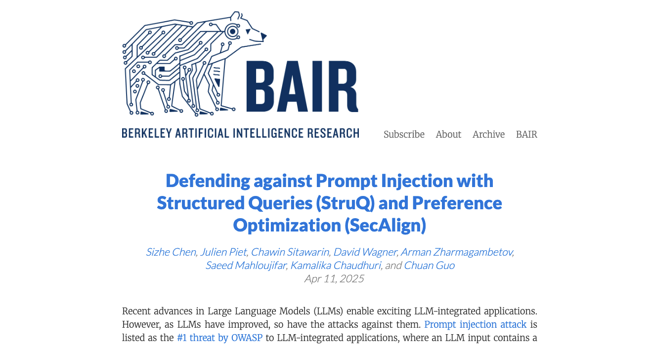 Berkeley Artificial Intelligence Research (BAIR) Blog