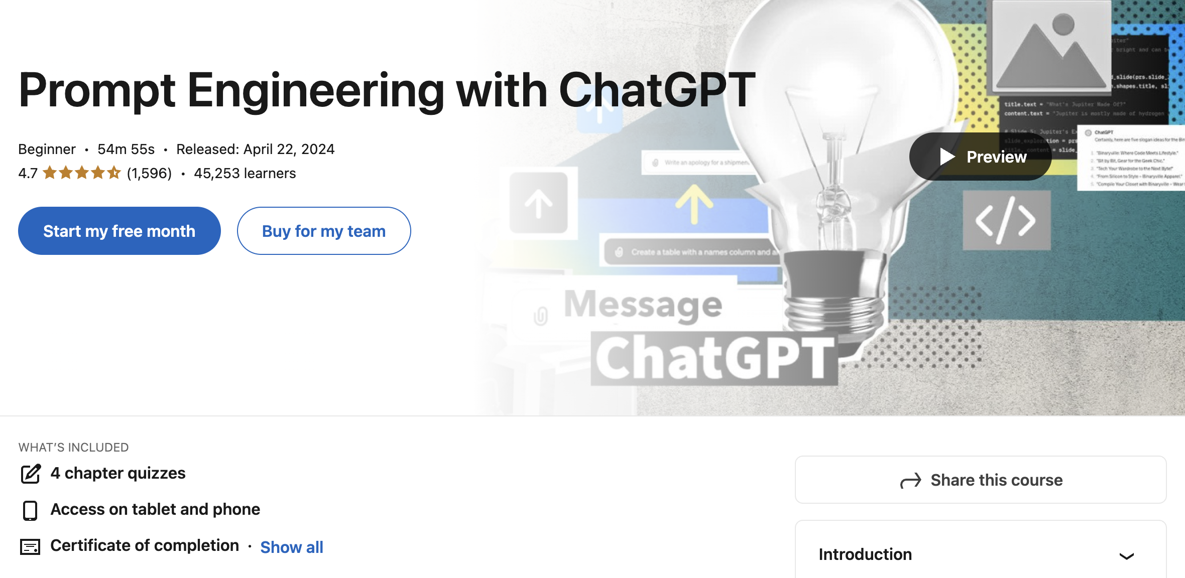 Prompt Engineering with ChatGPT