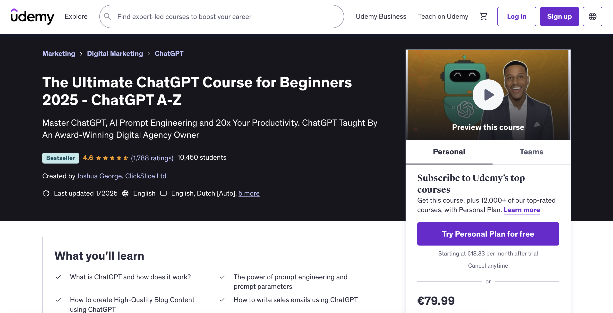 The Ultimate ChatGPT Course for Beginners