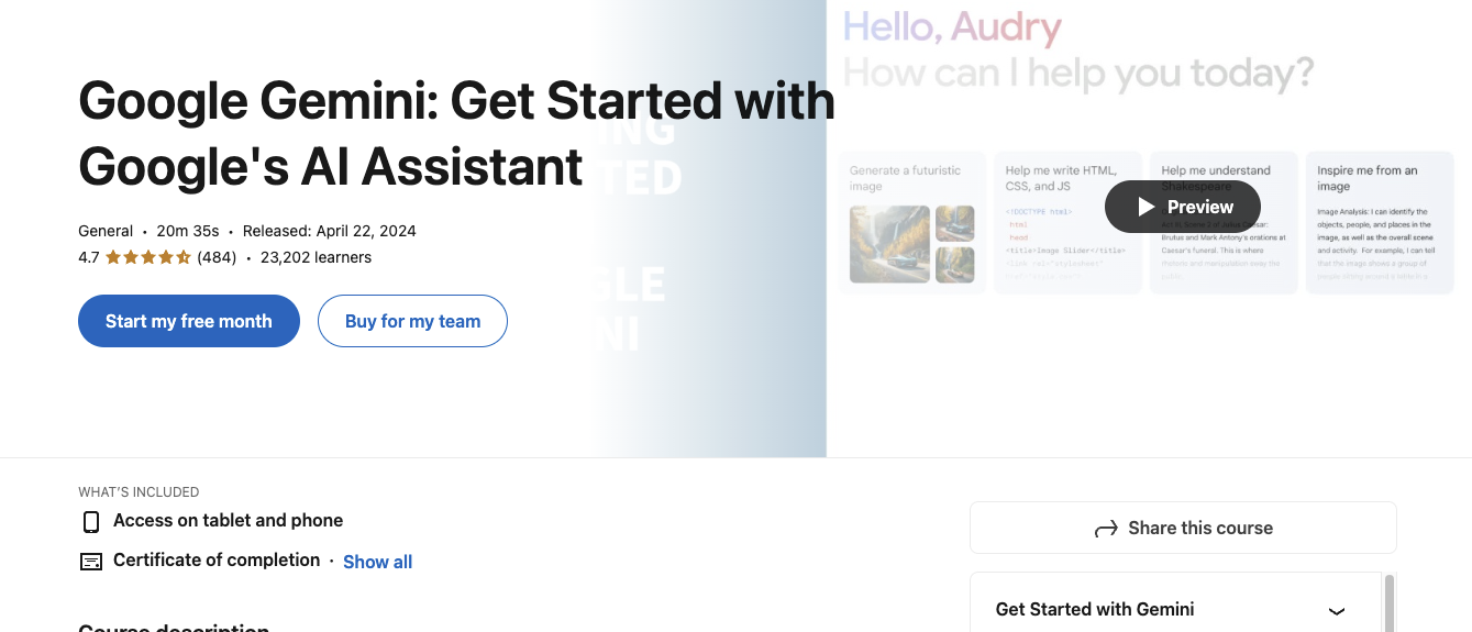 Google Gemini: Get Started with Google's AI Assistant
