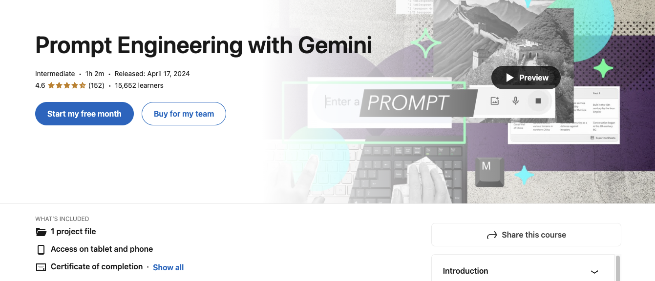 Prompt Engineering with Gemini