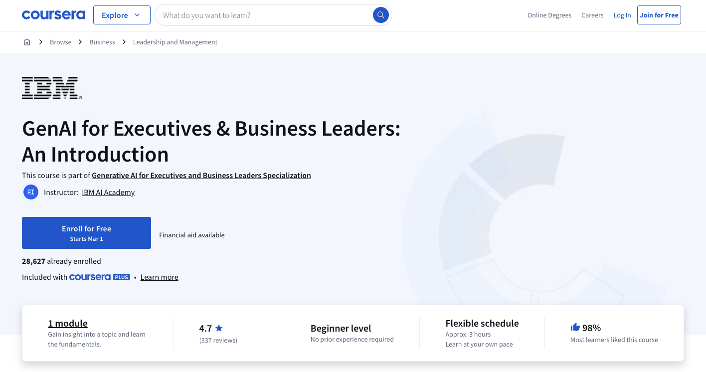 GenAI for Executives & Business Leaders