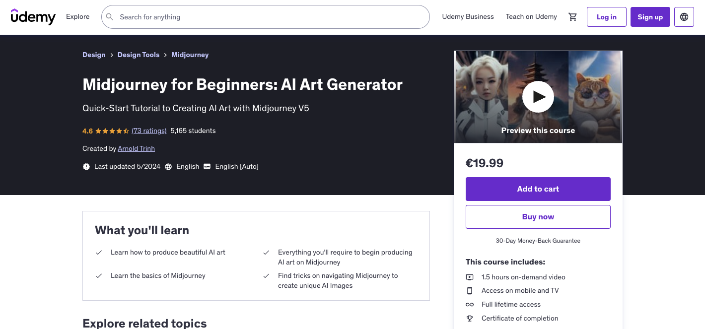 Midjourney for Beginners: AI Art Generator
