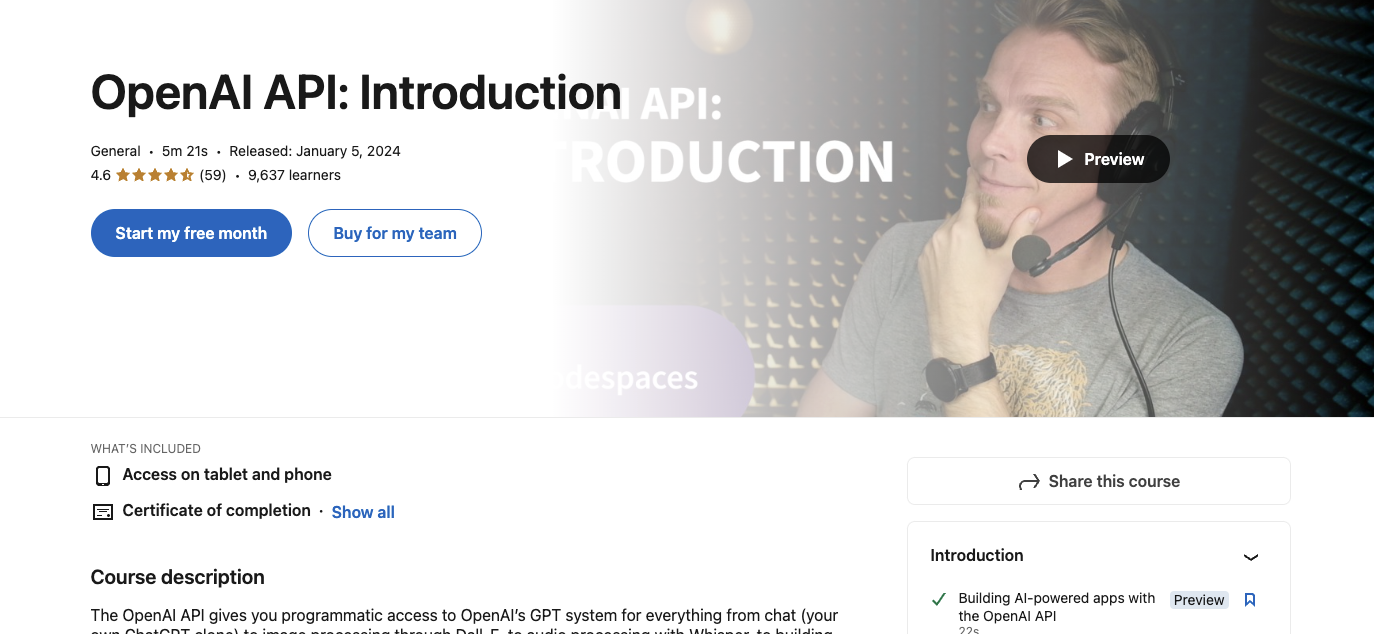 OpenAI API: Introduction