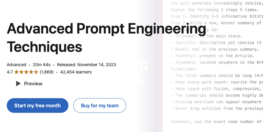 Advanced Prompt Engineering Techniques