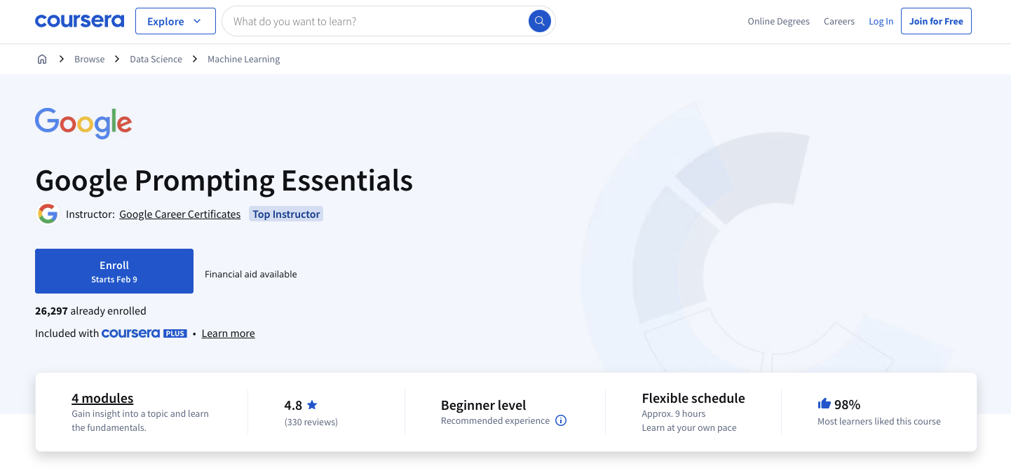 Google Prompting Essentials
