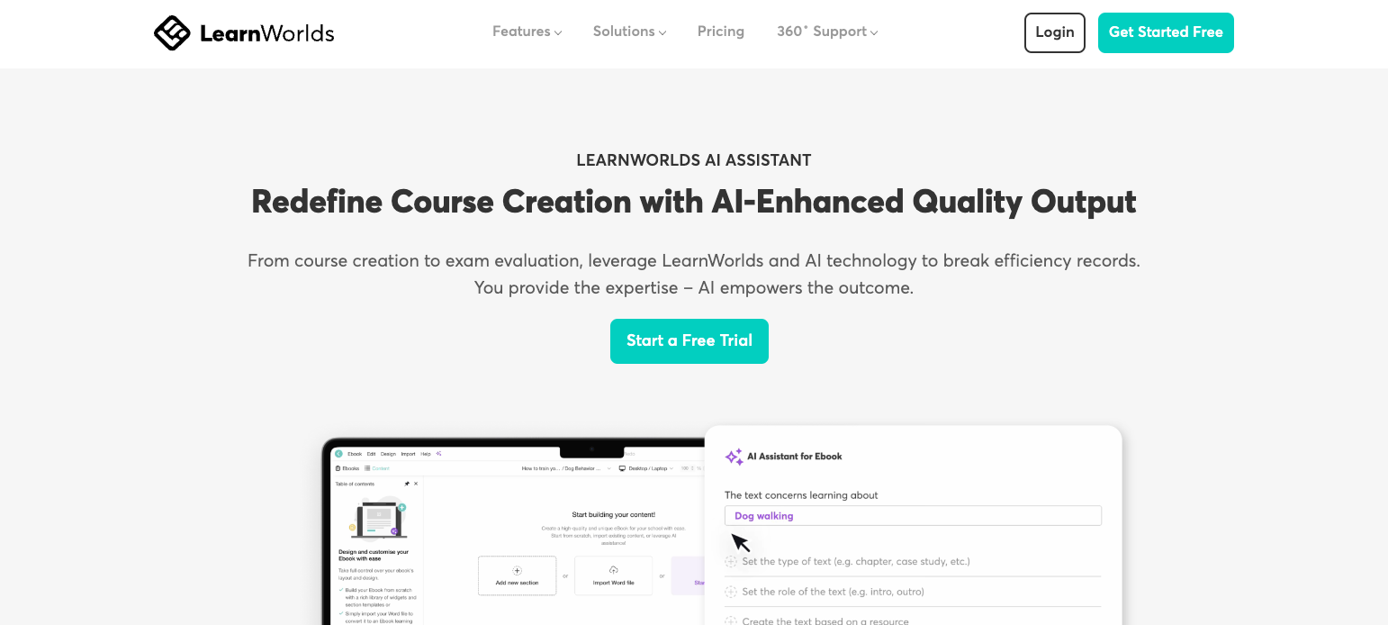 LearnWorlds AI Assistant