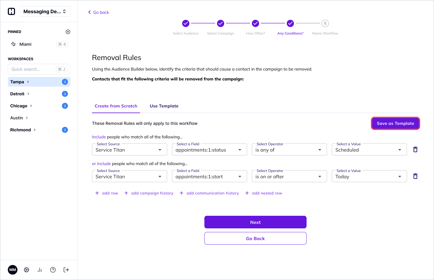 Removal Rule Templates - Hatch Documentation