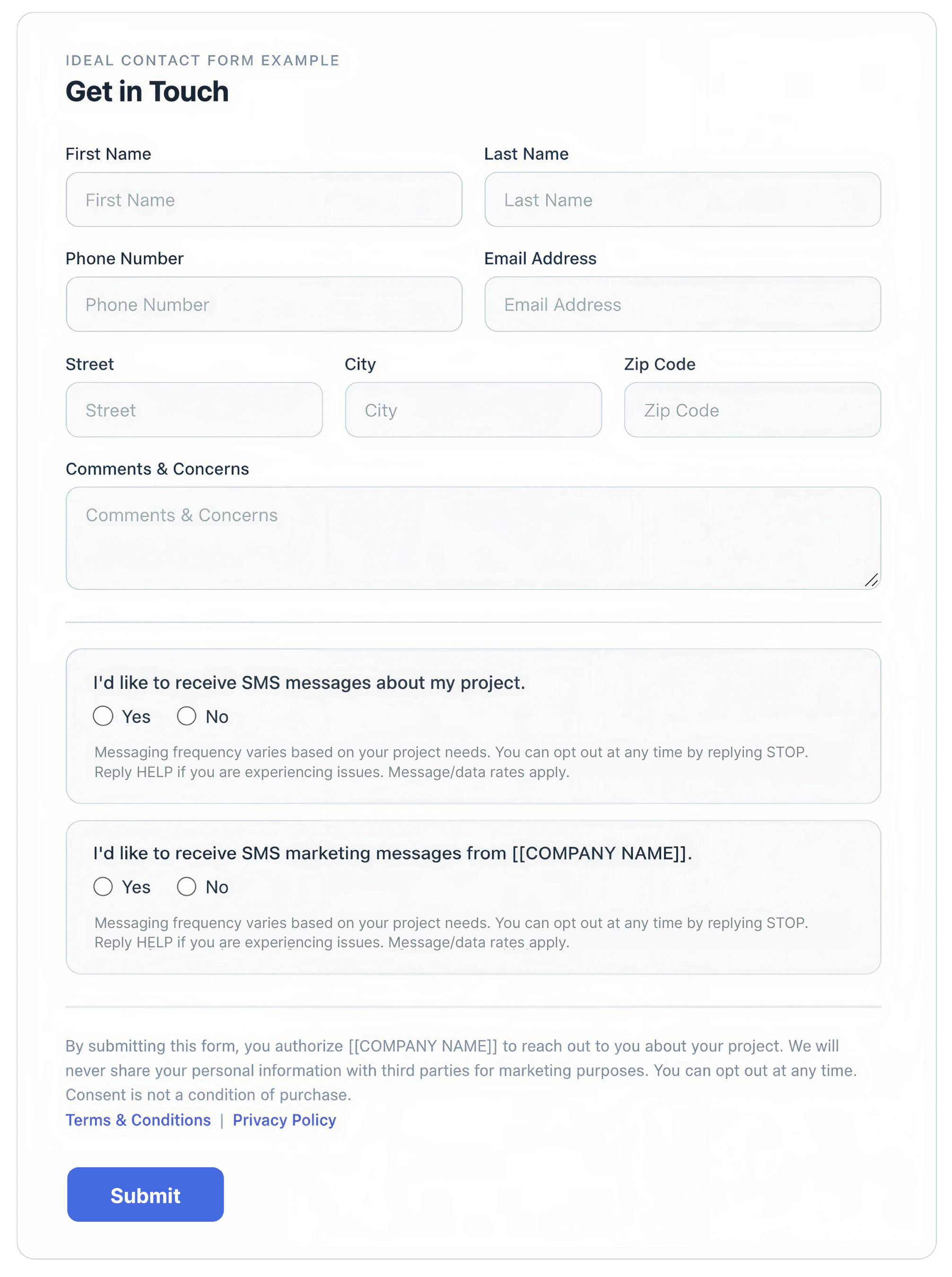 10dlc-compliant opt in form example