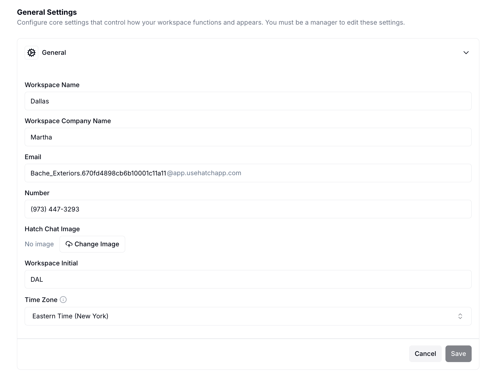 General Settings