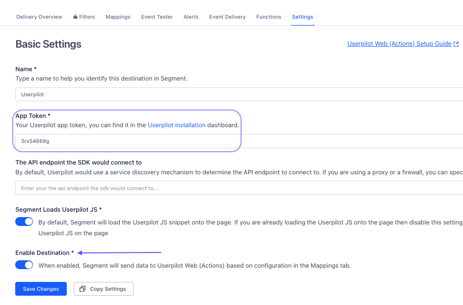 Web Installation - Userpilot Knowledge Base