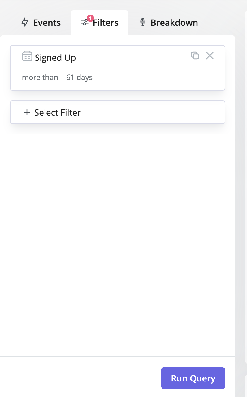 Filters Section