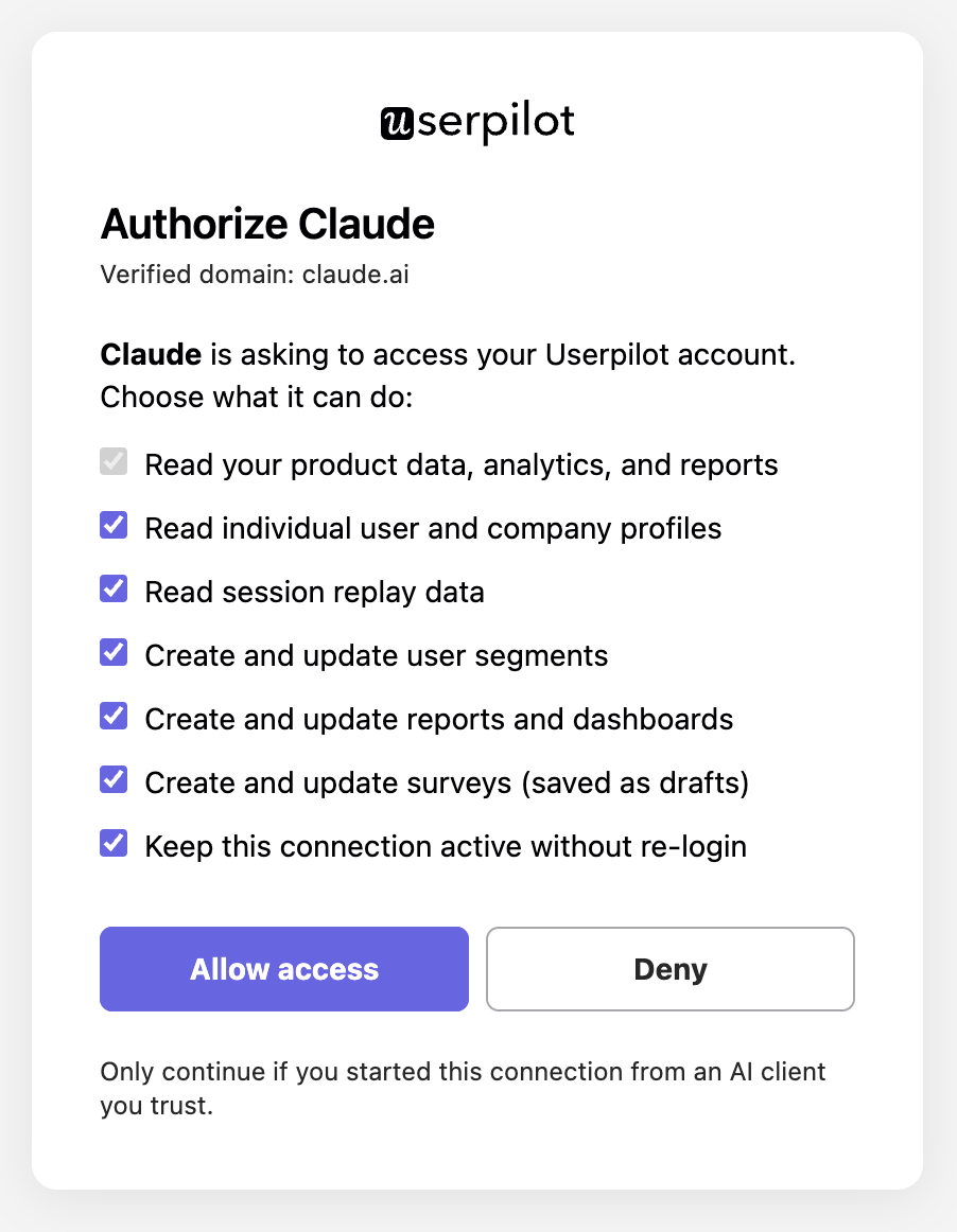 Choosing what the assistant can access