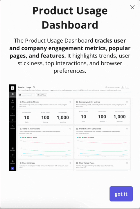 Demo of screen reader support in a Userpilot flow