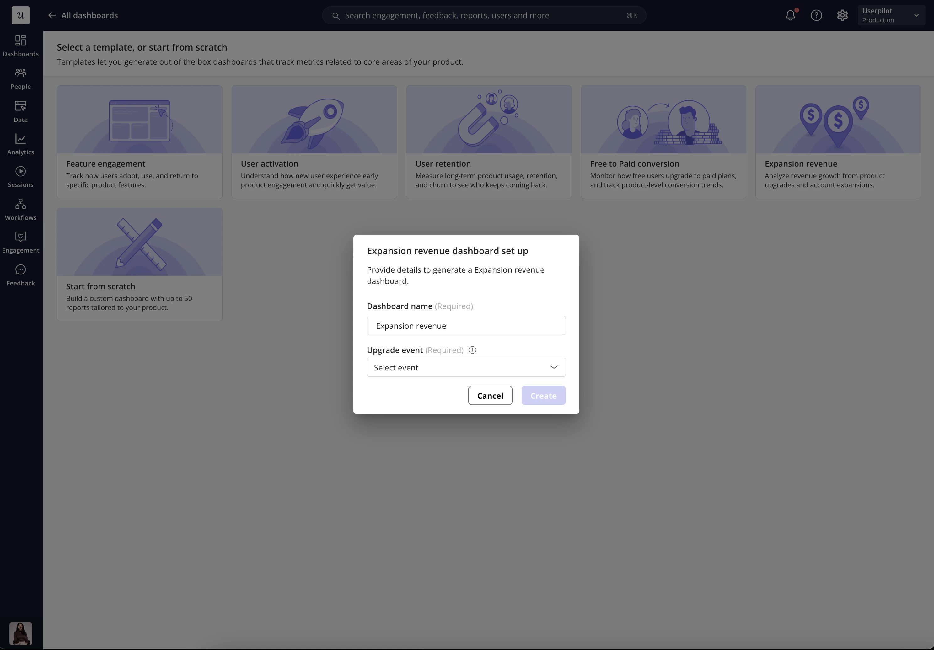 Expansion Revenue dashboard setup